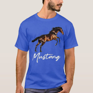 Running Wild Mustang Horse breed Equestrian Lover T-Shirt