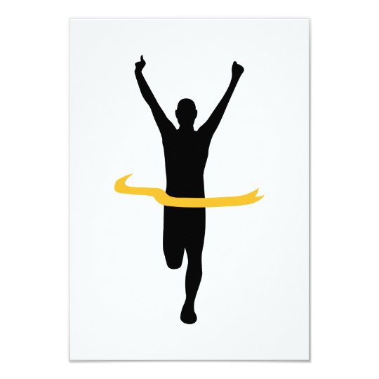 Running winner card