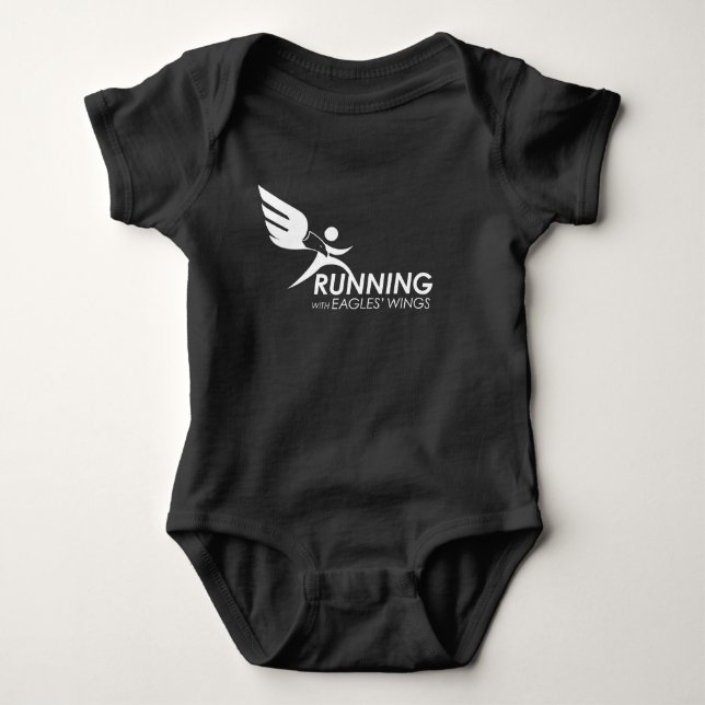 Running with Eagles' Wings Baby Bodysuit (Front)