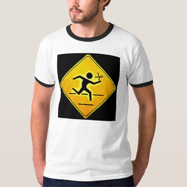 Running with Scissors T T-Shirt (Front)