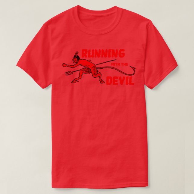 Running with The Devil T-Shirt (Design Front)