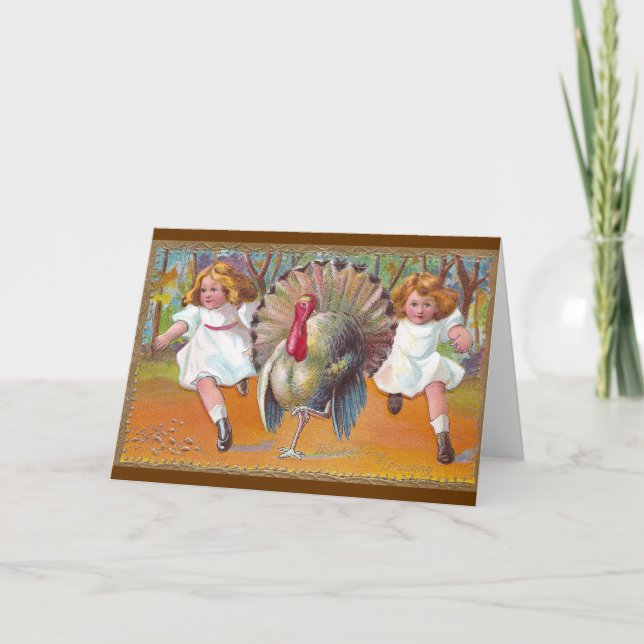Running with the Turkey Holiday Card (Front)