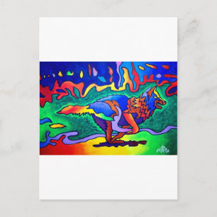 Running Wolf by Piliero Postcard