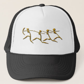 Running Women gold Trucker Hat