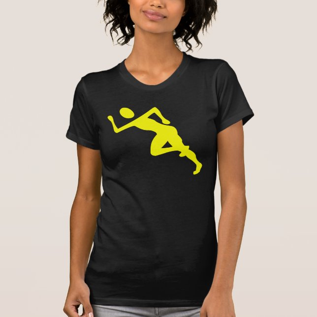 Running - Yellow T-Shirt (Front)