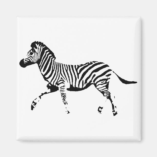 Running Zebra Magnet (Front)