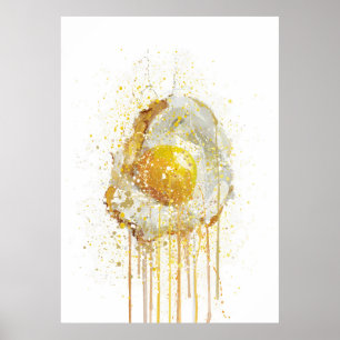 Runny Egg Poster