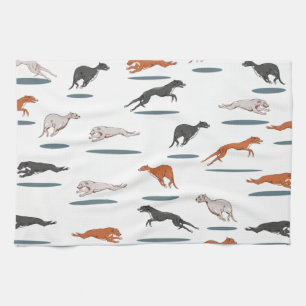 RUNNY GREY HOUND 12000 TRANS TEA TOWEL