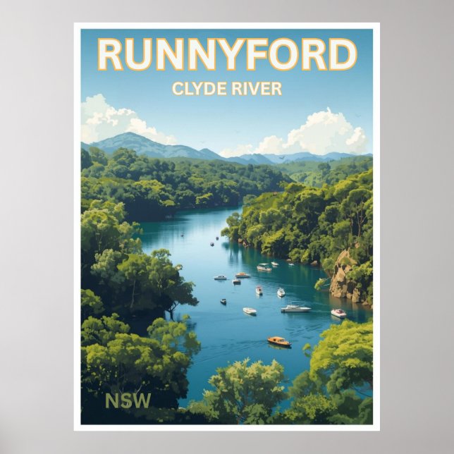 Runnyford, Clyde River, NSW Poster (Front)