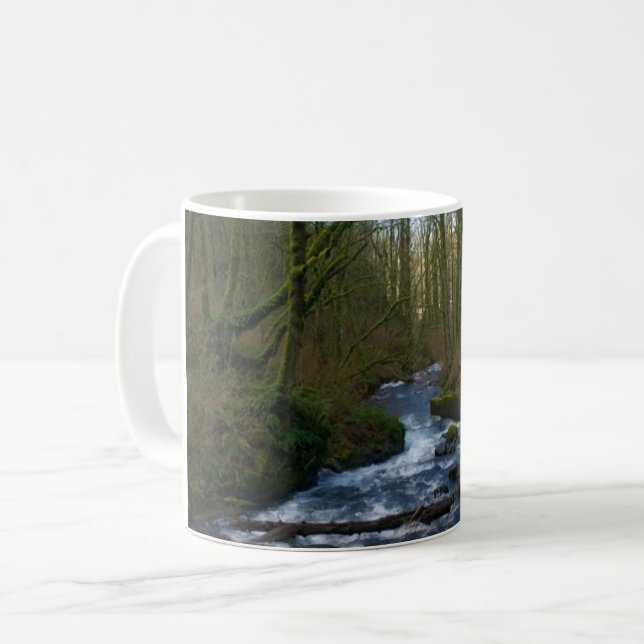 Runoff from Bridal Veil Falls, OR Coffee Mug (Front Left)