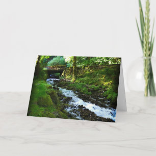 Runoff from Wahkeena Falls, Oregon Card