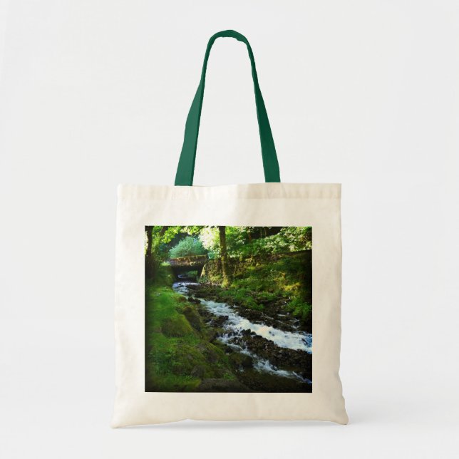 Runoff from Wahkeena Falls, Oregon Tote Bag (Front)