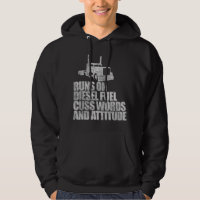 Runs on Diesel Fuel Funny Saying Truck Driver