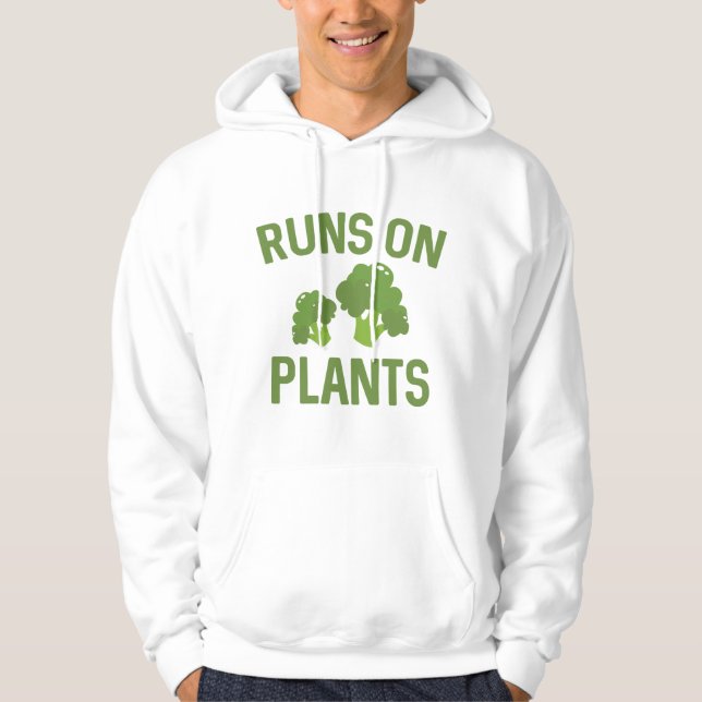 Runs On Plants Hoodie (Front)