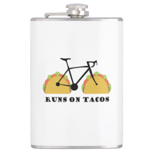 Runs On Tacos Hip Flask
