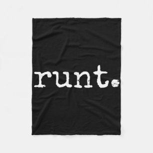Runt Scrawny Funny Bachelor Party Forfeit Fleece Blanket