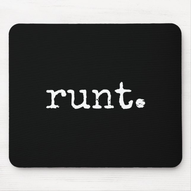 Runt Scrawny Funny Bachelor Party Forfeit  Mouse Mat (Front)