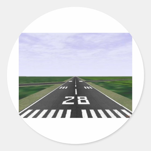 Runway Classic Round Sticker (Front)