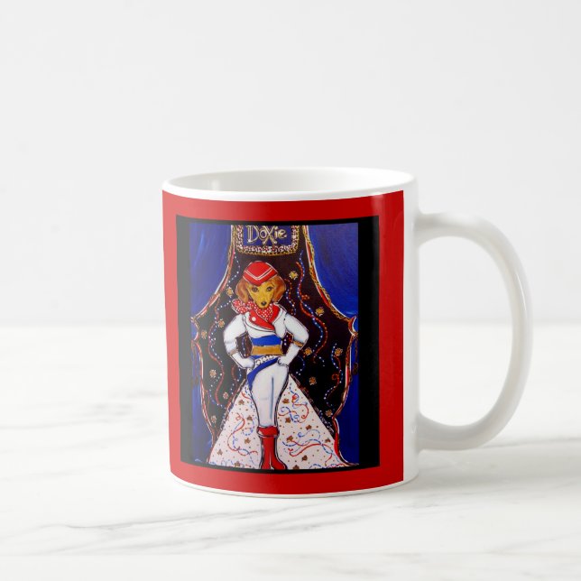 Runway Doxie Coffee Mug (Right)