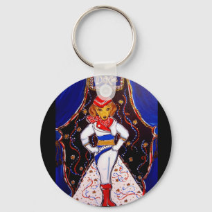 Runway Doxie Key Ring