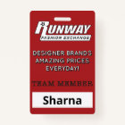 Runway Name Badge