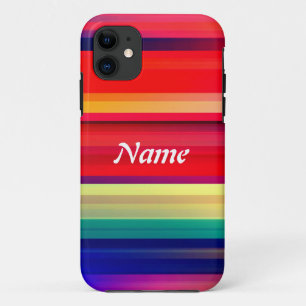 Runway Rainbow Personalise Name or Initials iPhone 11 Case