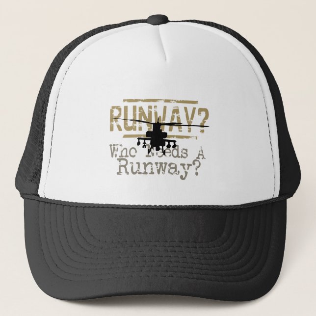 Runway? Who Needs a Runway? Trucker Hat (Front)