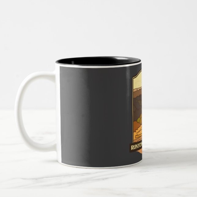 Runyon Canyon Trail - Los Angeles hiking  Two-Tone Coffee Mug (Left)