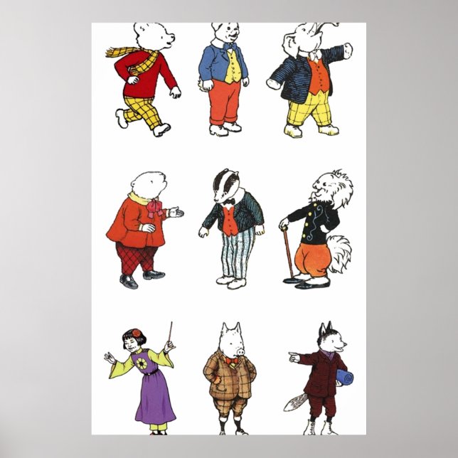 Rupert Bear and Friends Poster (Front)