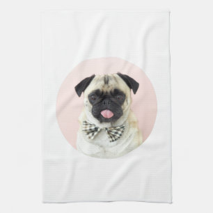 Rupert The Pug Tea Towel