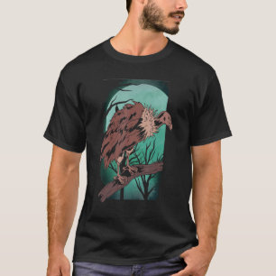 Ruppels Griffon Scavenger Bird Full Moon Moonlight T-Shirt