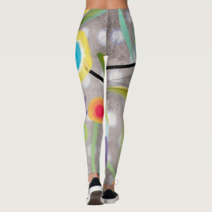 Rupydetequila Floral Illustration Leggings