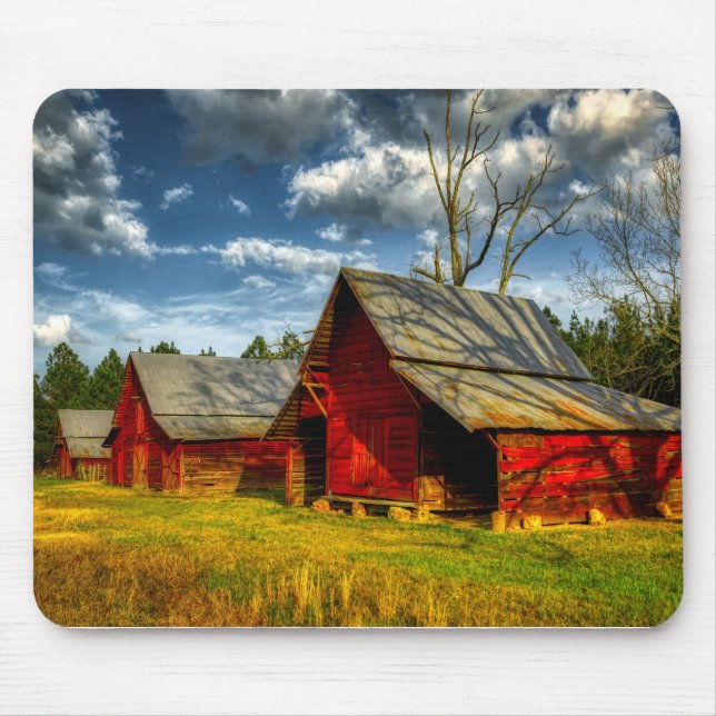 Rural America Red Barn Mouse Mat (Front)