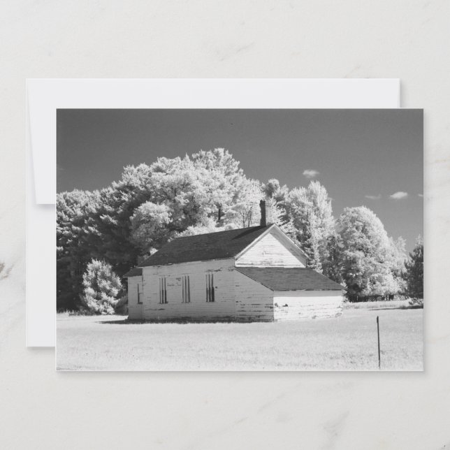 Rural America Theme Infrared Photography Invitation (Front)