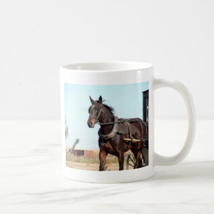 Rural Amish Horse and Buggy Coffee Mug
