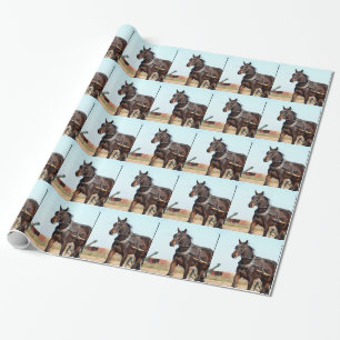 Rural Amish Horse and Buggy Wrapping Paper