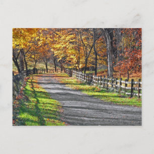 Rural Autumn Postcard