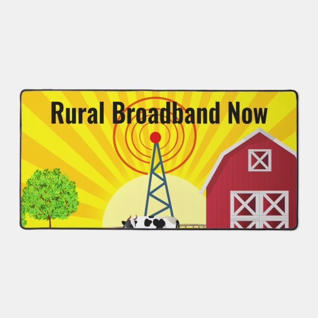Rural Broadband Now Desk Mat (Front)