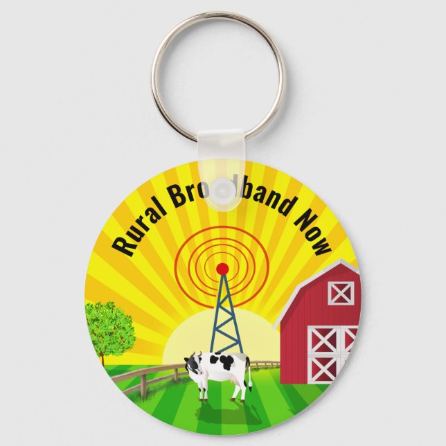 Rural Broadband Now Key Ring (Front)