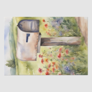 Rural Charm: Mailboxes, flowers and Farm Tissue Paper