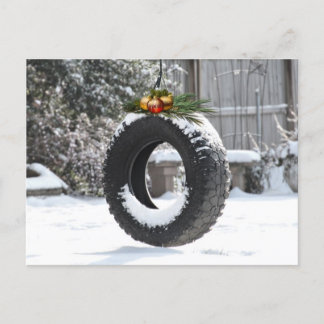 Rural Christmas Holiday Postcard