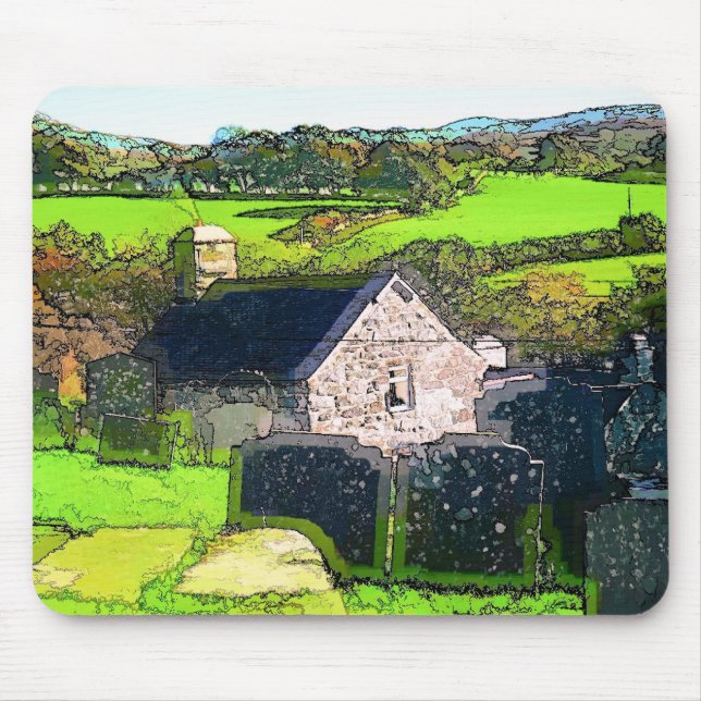 RURAL CHURCH MOUSE MAT (Front)