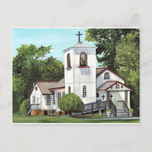 Rural Church Postcard