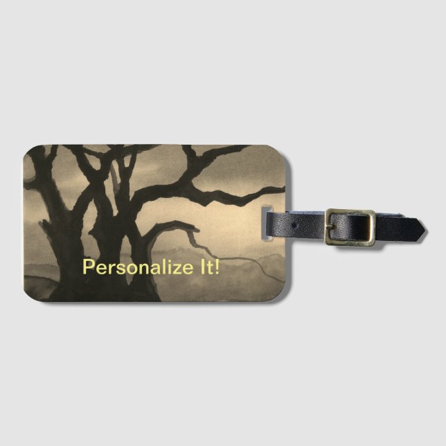 Rural country landscape luggage tag (Front Horizontal)