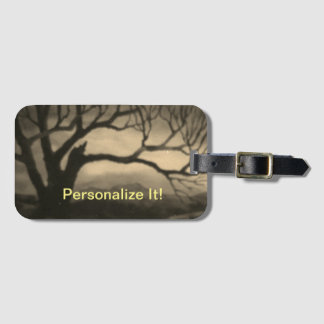 Rural country landscape luggage tag