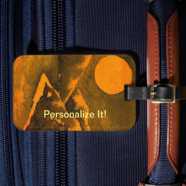 Rural country landscape luggage tag (Front Insitu 4)