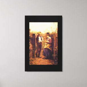 Rural Courtship', Daniel_Art of America Canvas Print