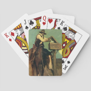 “Rural Delivery” Western Art by NC Wyeth Playing Cards