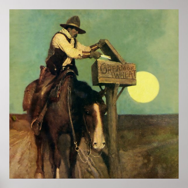 “Rural Delivery” Western Art by NC Wyeth Poster (Front)