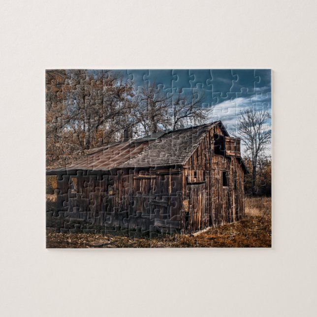 Rural Farm Cabin Jigsaw Puzzle (Horizontal)